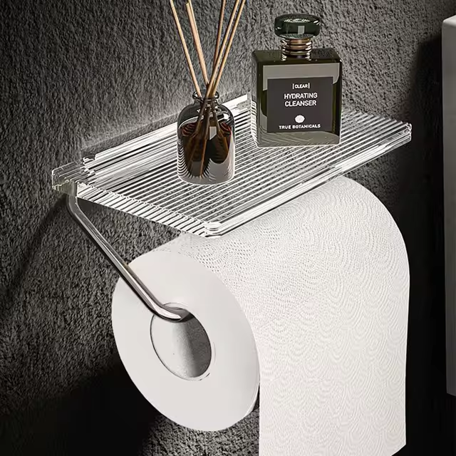 Lux™ Toilet Paper Holder and Shelf