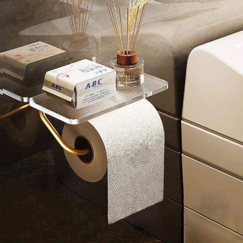Lux™ Toilet Paper Holder and Shelf