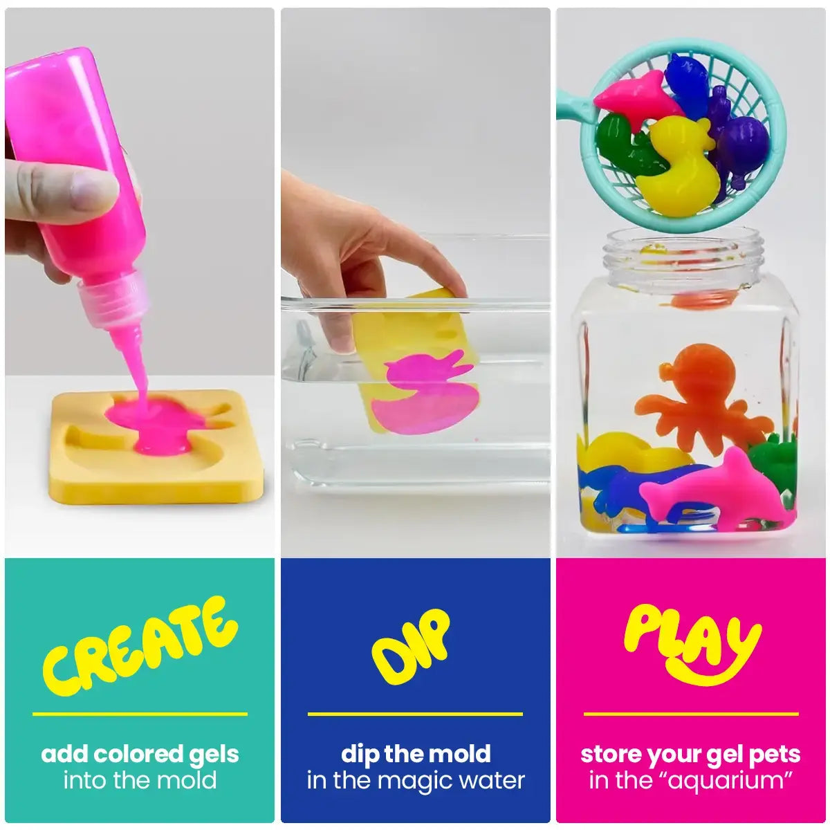 Water-Elf Creative Gel™ – Colorful & Safe Fun, 4–12 Colors (2+)