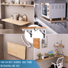 Sturdy foldable stand for optimized space (x2)
