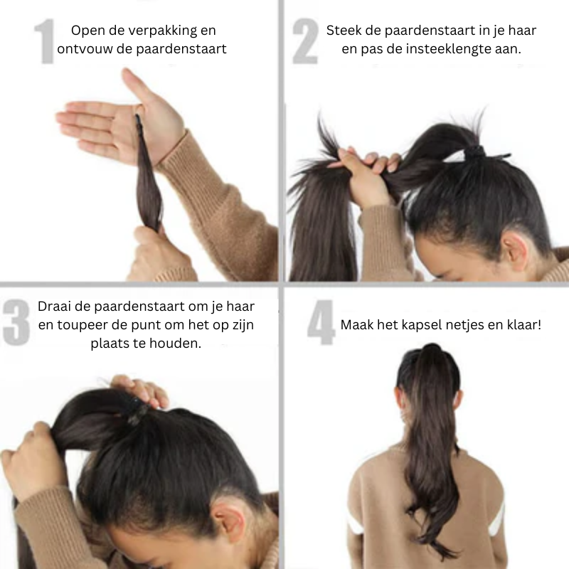 Leah™ | Double Style Ponytail for Volume