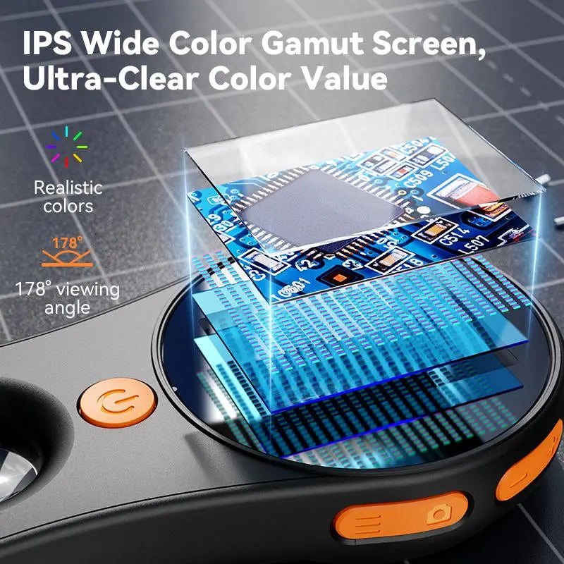 Portable Digital Handheld Magnifier – 500x Magnification & 2" LCD