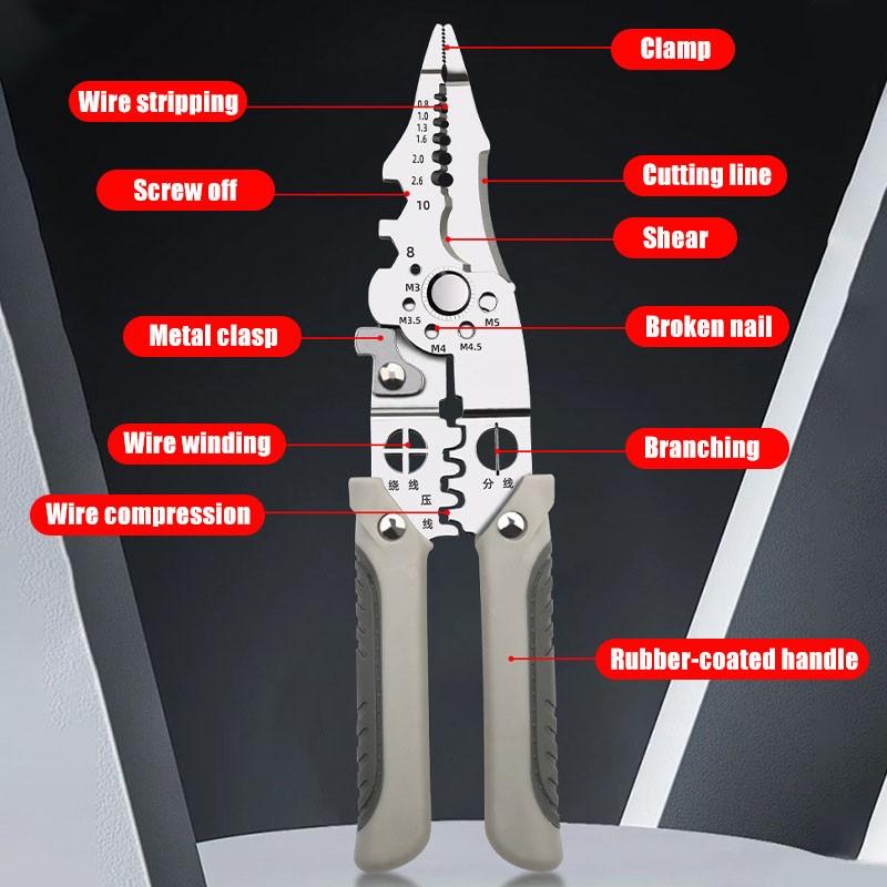 WireMaster™ Multifunctional Wire Stripping Pliers