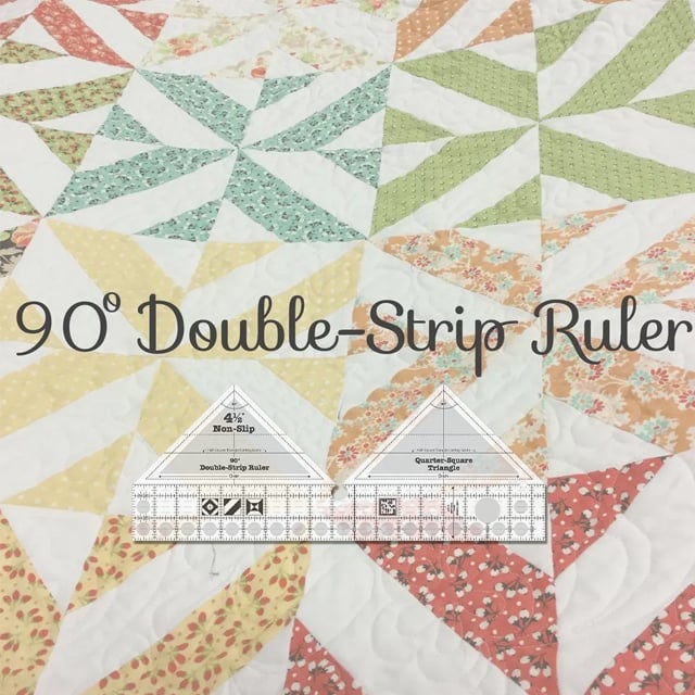 AngleMaster™ Quilt Ruler – 90° Double-Strip Edition