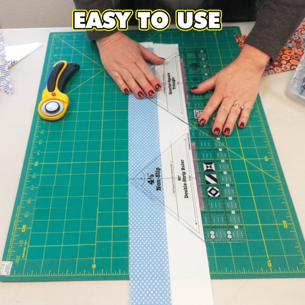 AngleMaster™ Quilt Ruler – 90° Double-Strip Edition