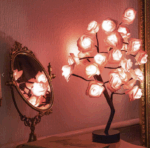 ENCHANTED LED ROSE FLOWER & CHRISTMAS TREE FAIRY LIGHT LAMP