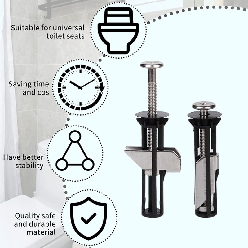 ToiLock™ | Heavy-duty toilet seat bolt