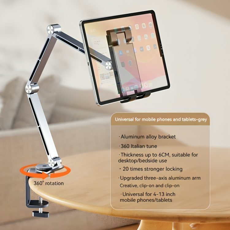EliteStand™ | Sturdy Aluminum Tablet & Phone Holder