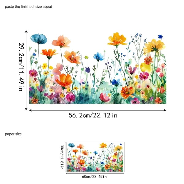 Buy 1 Get 1 FREE | Colorful Flower Stickers for Your Windows!