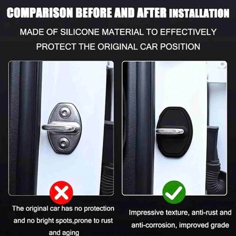 🔥Automobile anti-skid pad Car Door Lock Protector (4 pcs)