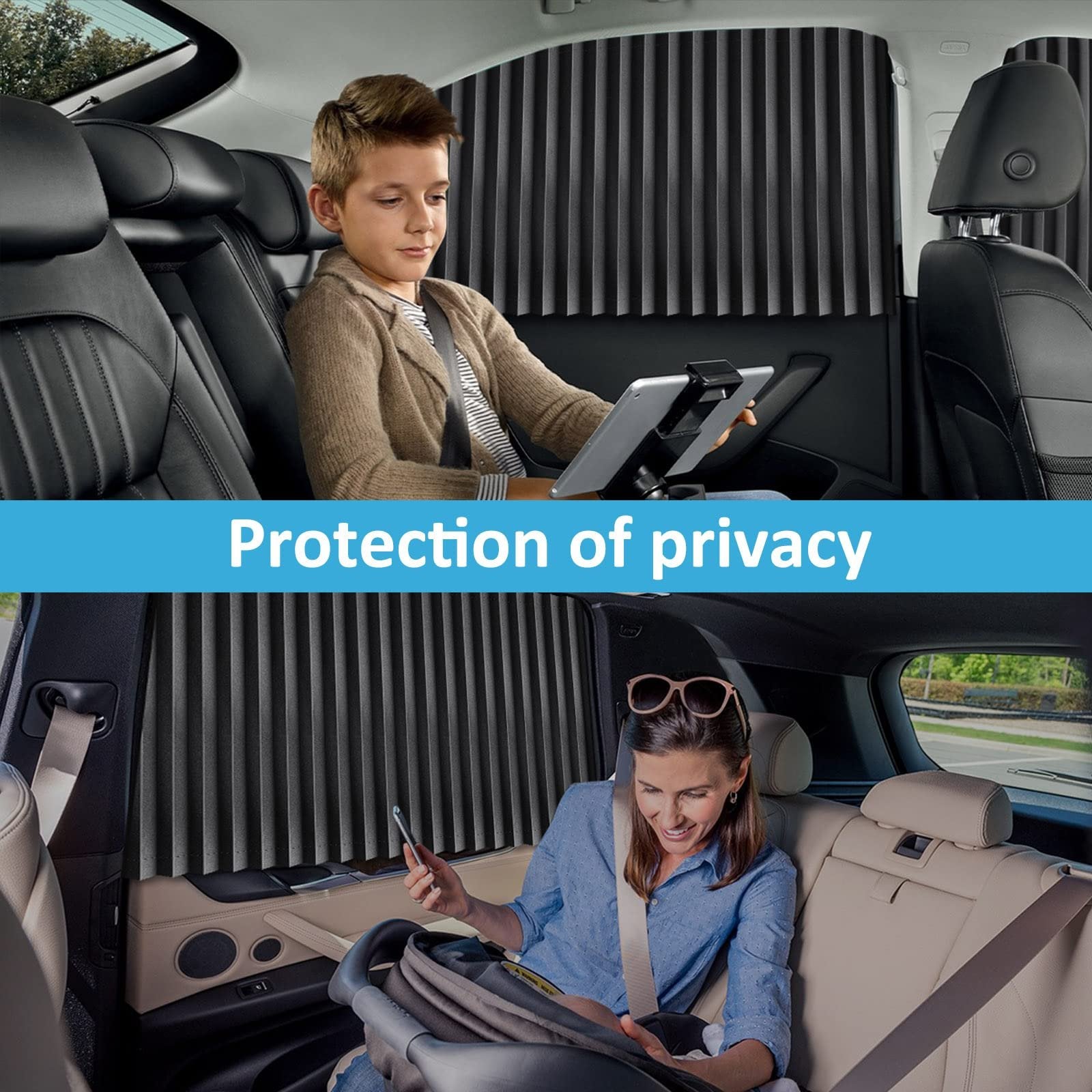 Universal Fit Magnetic Car Side Window Privacy Sunshade