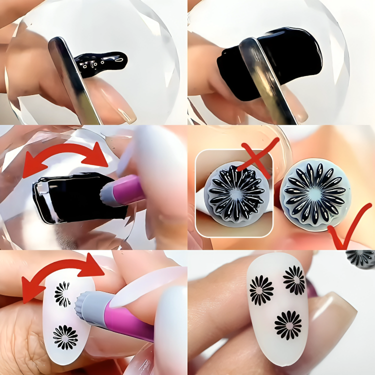 DesignPress™ Quick Nail Design Stamping 5+5 (10 pieces)