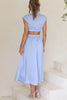 [50% Off] Lorna™ | Turtleneck Cut-Out Waist Summer Midi Dress