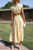 [50% Off] Lorna™ | Turtleneck Cut-Out Waist Summer Midi Dress