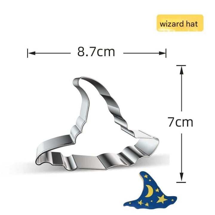 Large Halloween Cutter Set – 7-Piece Stainless Steel Molds for Cookies, Pancakes & Fruit