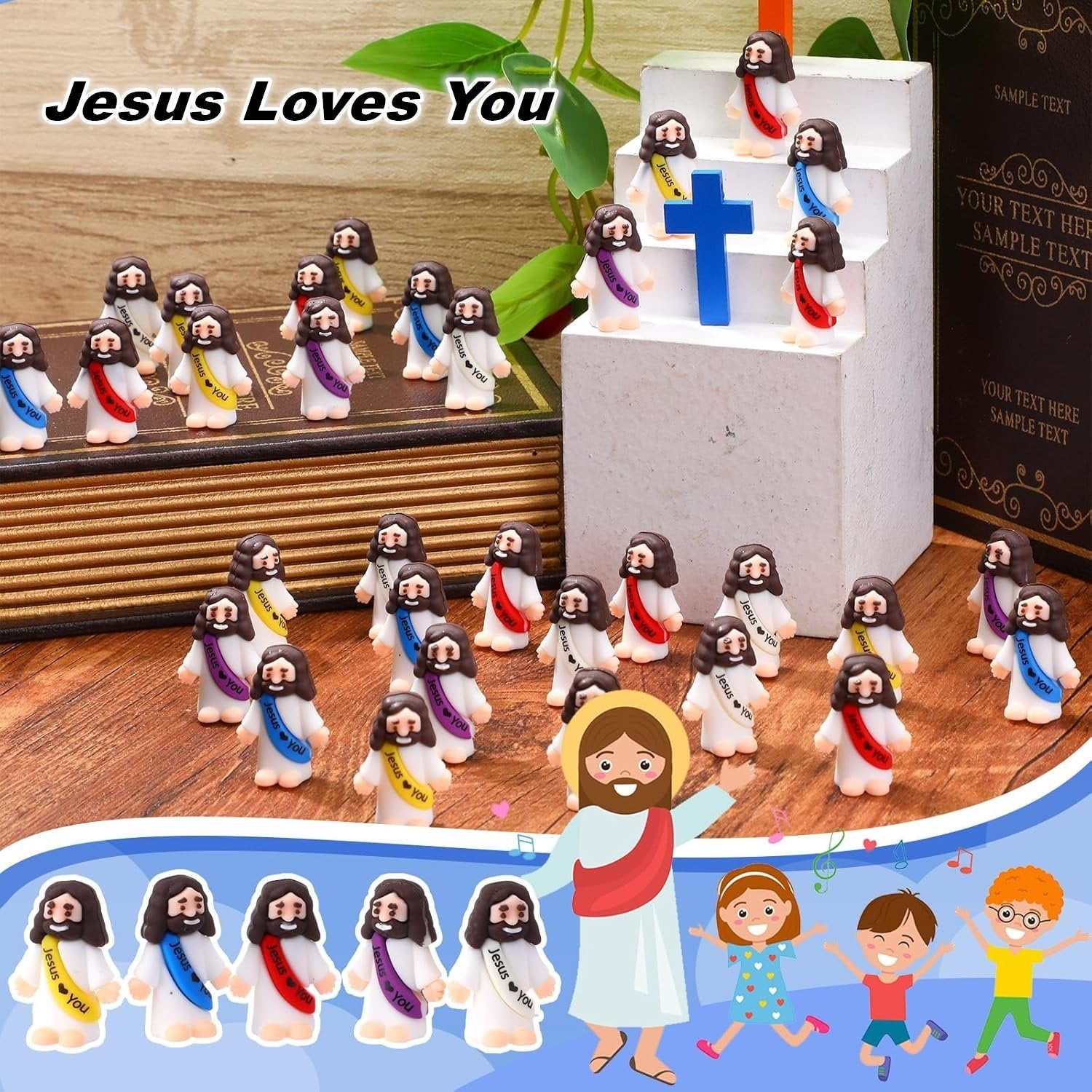 EverGrace™ | Spread the Love, Jesus Loves You Figurines