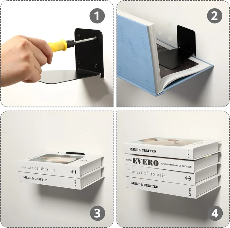 Make Your Books Float Like Magic with This Invisible Shelf