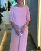 Sequined Colorblock Elegant Two-piece Set
