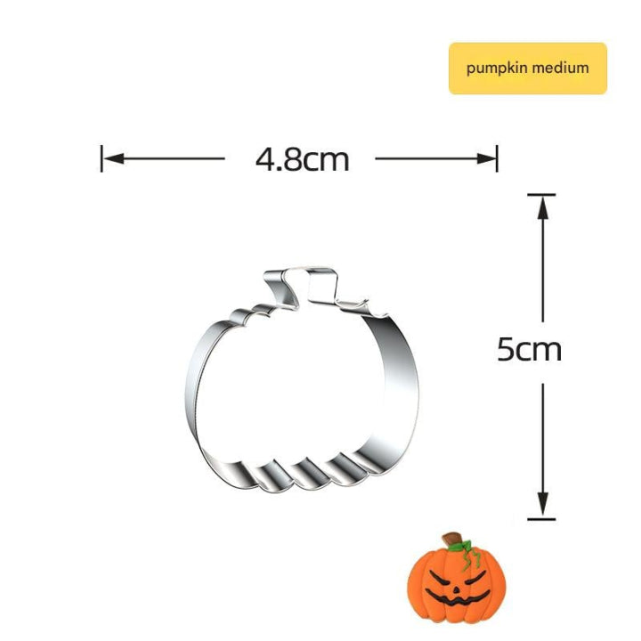 Large Halloween Cutter Set – 7-Piece Stainless Steel Molds for Cookies, Pancakes & Fruit