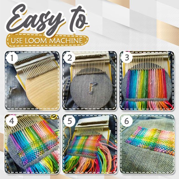Quickly Repair Your Clothes with This Mini Loom