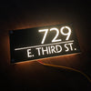 Custom LED House Number Plaque