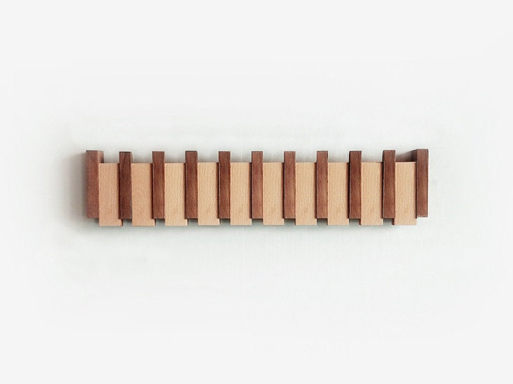 MelodyRack™ | Elegant Wooden Piano-Inspired Coat Rack
