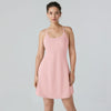 ShapeLuxe – Backless Fitness Dress for Effortless Style & Support