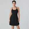 ShapeLuxe – Backless Fitness Dress for Effortless Style & Support