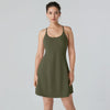 ShapeLuxe – Backless Fitness Dress for Effortless Style & Support