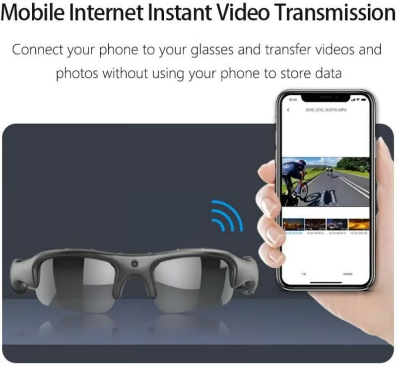 VisionEdge – HD Smart Camera Sports Glasses