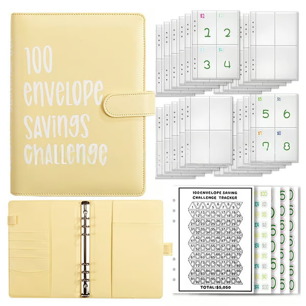 SaveWise – 100 Envelope Budgeting Challenge Book