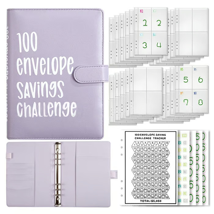 SaveWise – 100 Envelope Budgeting Challenge Book
