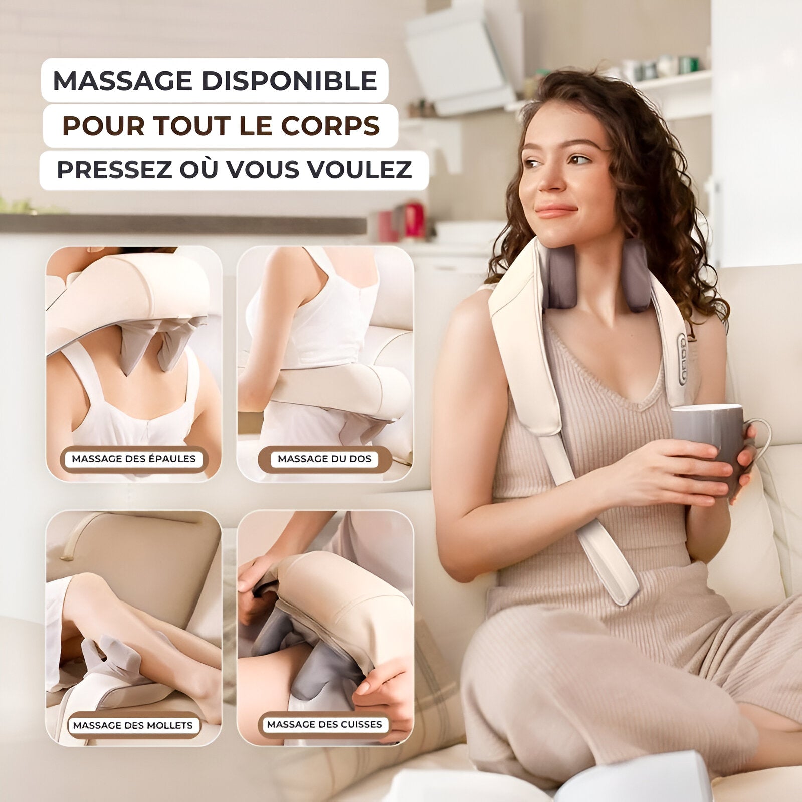 Massagy™ | Deep Tissue Neck & Shoulder Massager with Heat