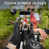 Touch Screen Tactical Gloves PU Leather Full Finger Glove Men