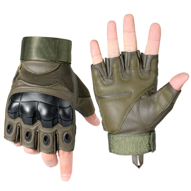 Touch Screen Tactical Gloves PU Leather Full Finger Glove Men
