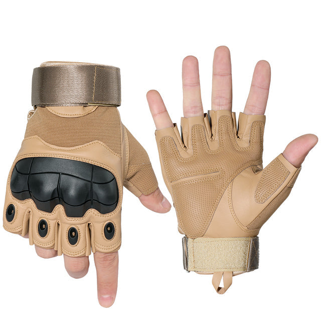 Touch Screen Tactical Gloves PU Leather Full Finger Glove Men