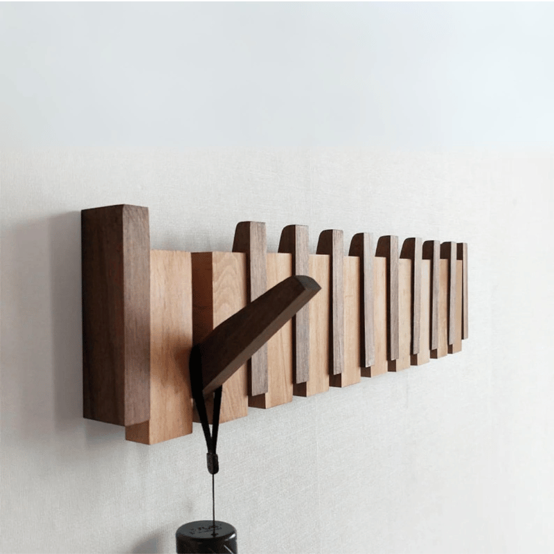 MelodyRack™ | Elegant Wooden Piano-Inspired Coat Rack