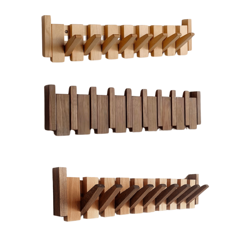 MelodyRack™ | Elegant Wooden Piano-Inspired Coat Rack