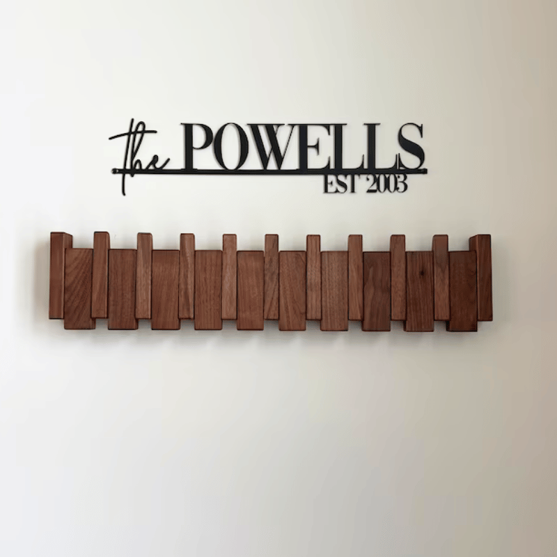 MelodyRack™ | Elegant Wooden Piano-Inspired Coat Rack