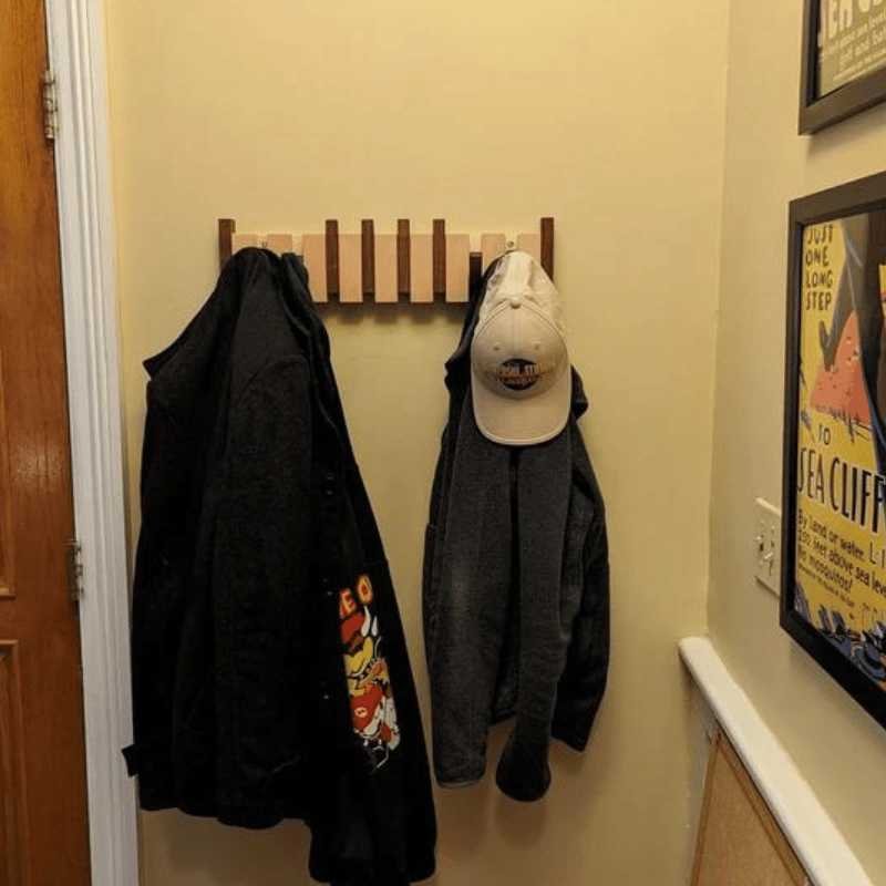 MelodyRack™ | Elegant Wooden Piano-Inspired Coat Rack