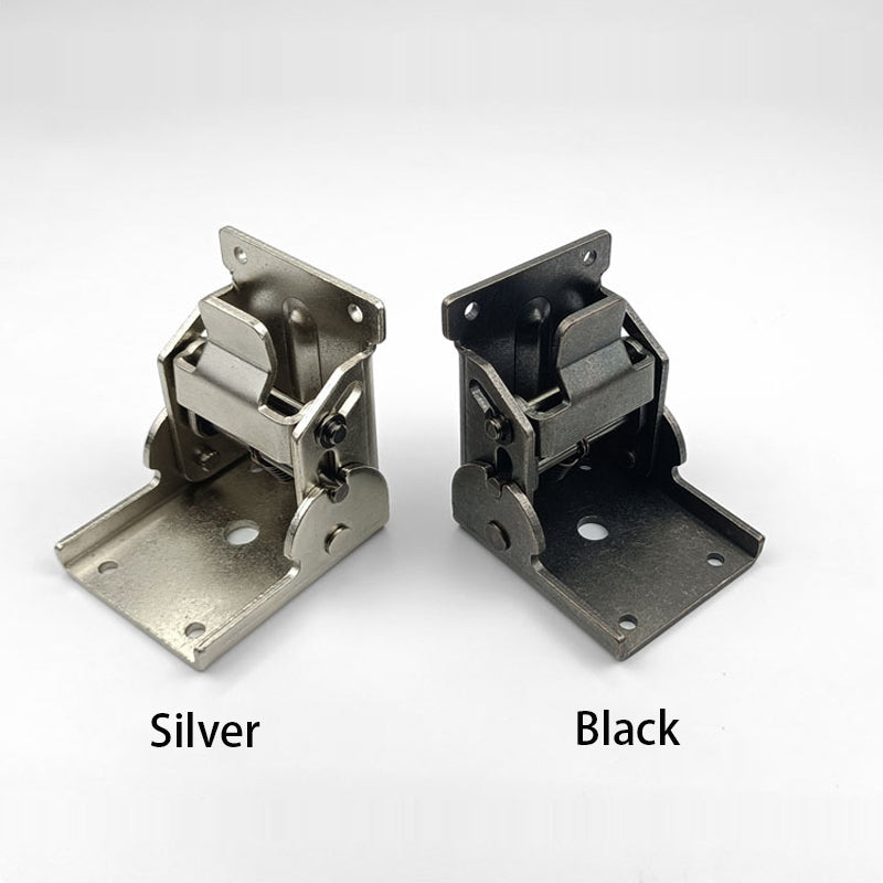 90° Self-Locking Folding Steel Hinges – Set of 2