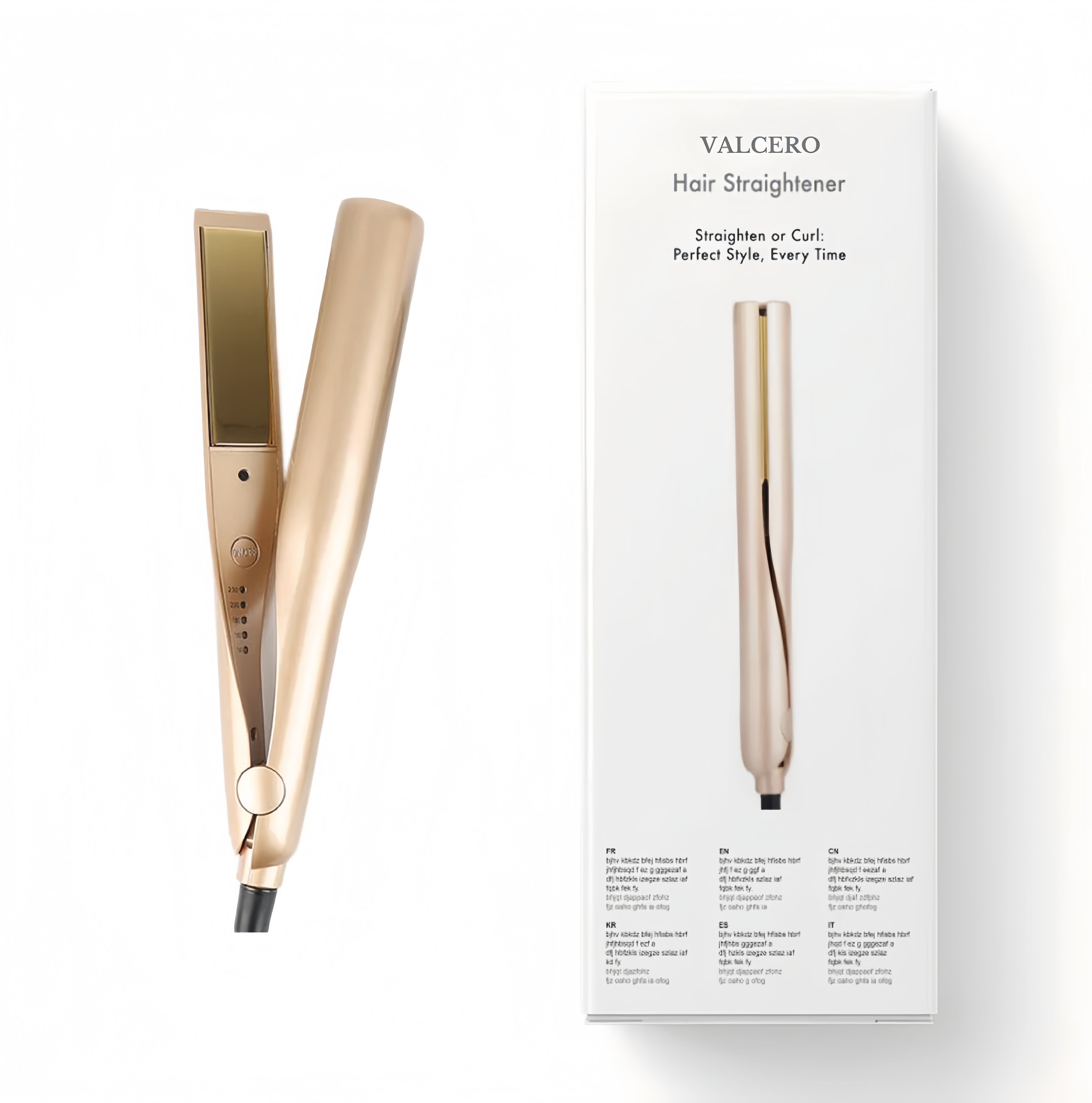 Valcero™ 2-in-1 Straightener & Curler